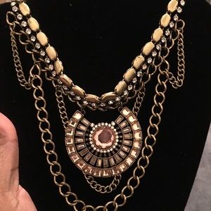 Good necklace with pink gem